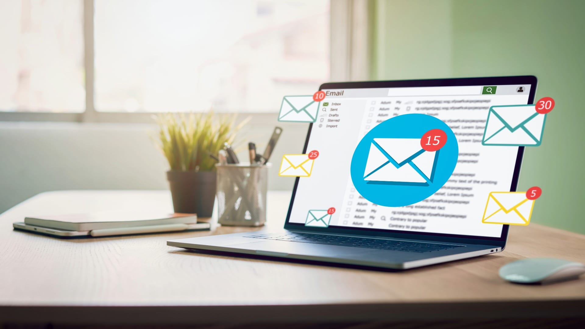 Configuración de correo electrónico profesional IMAP y SMTP — dispositivos con Gmail, Outlook, Apple Mail y Thunderbird